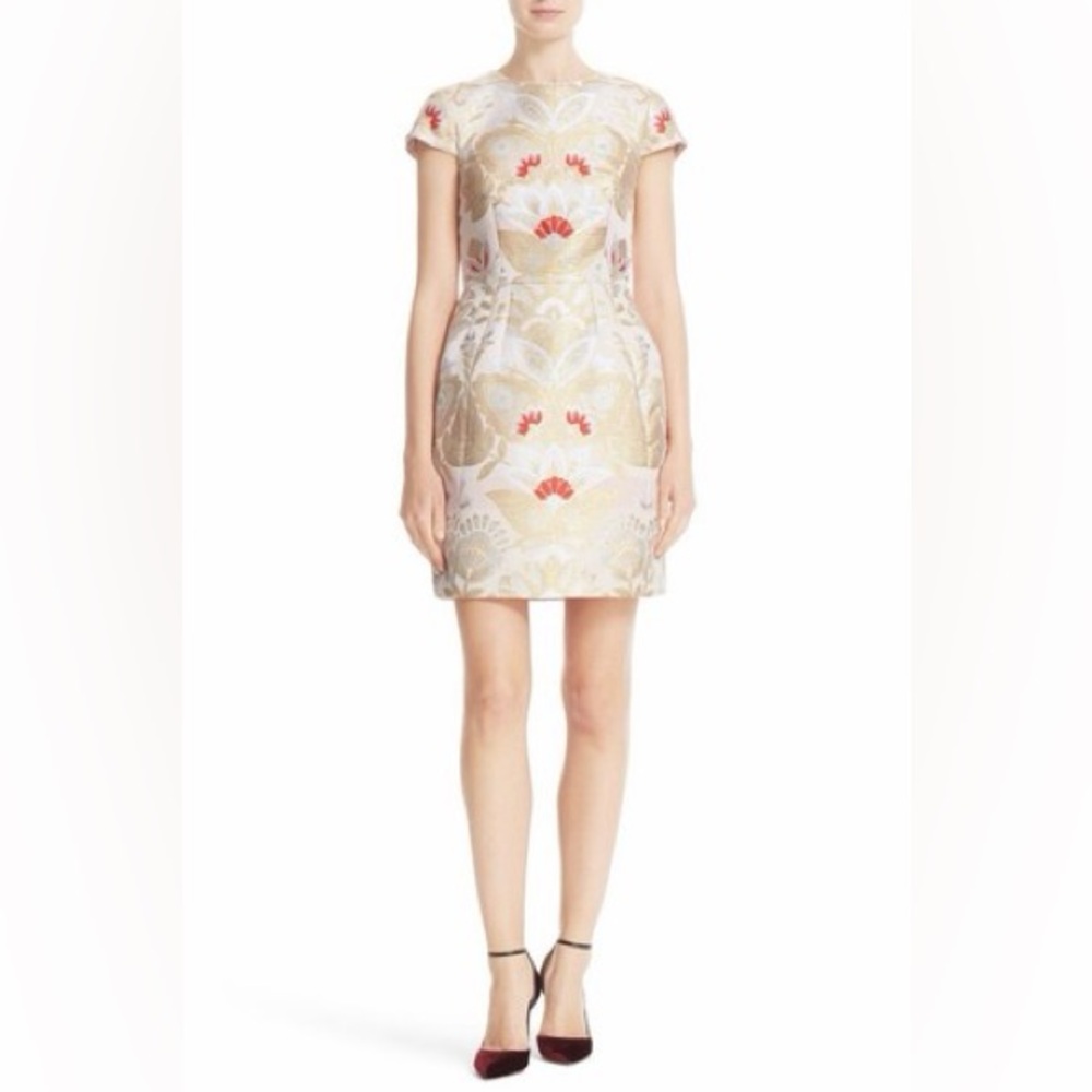 Ted Baker Islaay (or Imoen) Opulent Orient Metallic Jacquard Dress